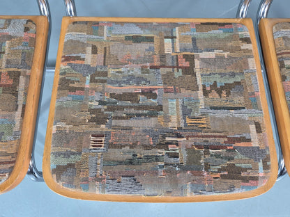 4 Cesca Dining Chairs Marcel Breuer Bauhaus Classic 1980s Retro EB11252 VDIN7