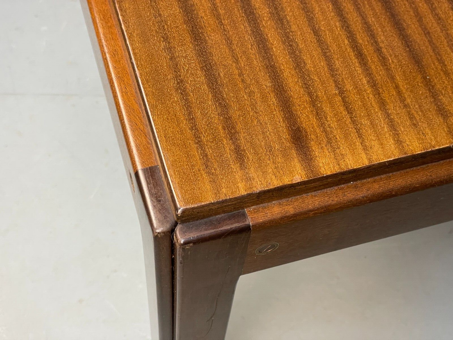 Vintage Danish Square Coffee Table Mahogany 1950s EB8673 MWOO - UKDK FURNITURE