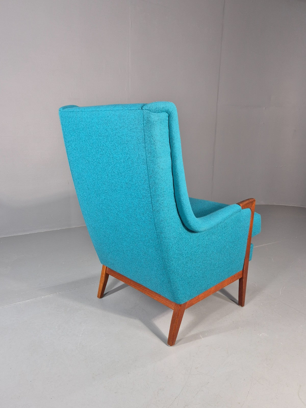 Vintage 1960s Lounge Chair Reupholstered Blue K E Ekselius For JOC EB11092 MNOR14