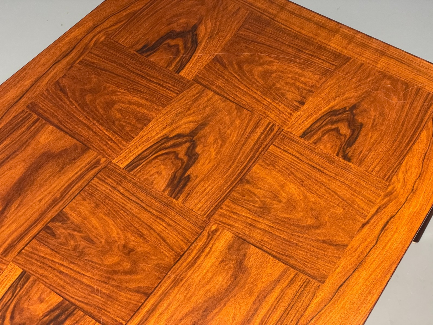 Vintage Rectangular Coffee Table By Heggen Norway Checkerboard EB7155 MWOO12