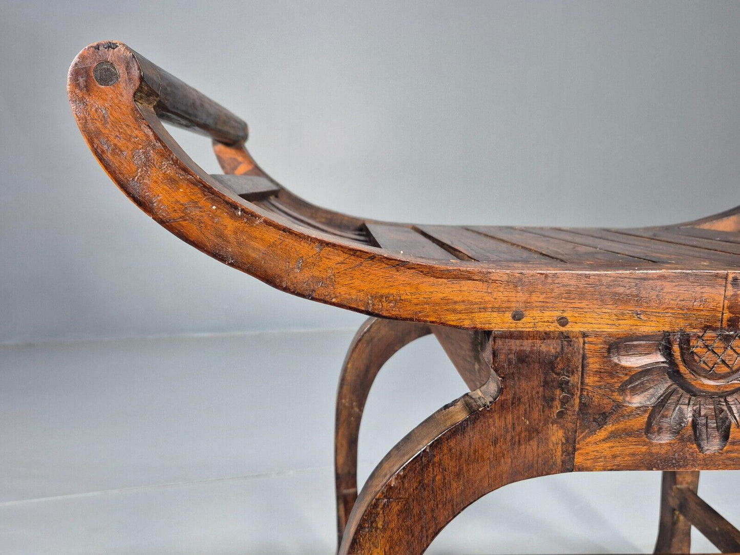 VIntage Reproduction Window Seat Hardwood Regency Style Primitive EB8956 VWOO - UKDK FURNITURE