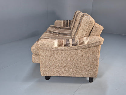 Vintage Danish 1970s Sofa Bed Wool Stripe Retro MCM EB9590 M4SS - UKDK FURNITURE