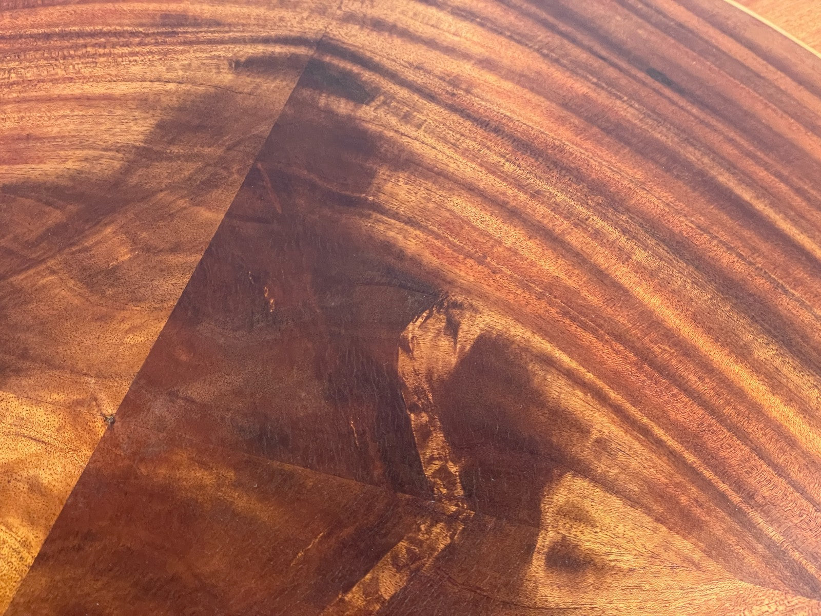Vintage Art Deco Table Round Walnut Inlay 1950s Swedish EB11191 MWOO8