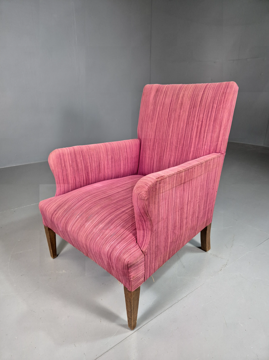 Vintage Lounge Chair lilac Pink Wool 1930s Retro EB7379 VCLO - UKDK FURNITURE