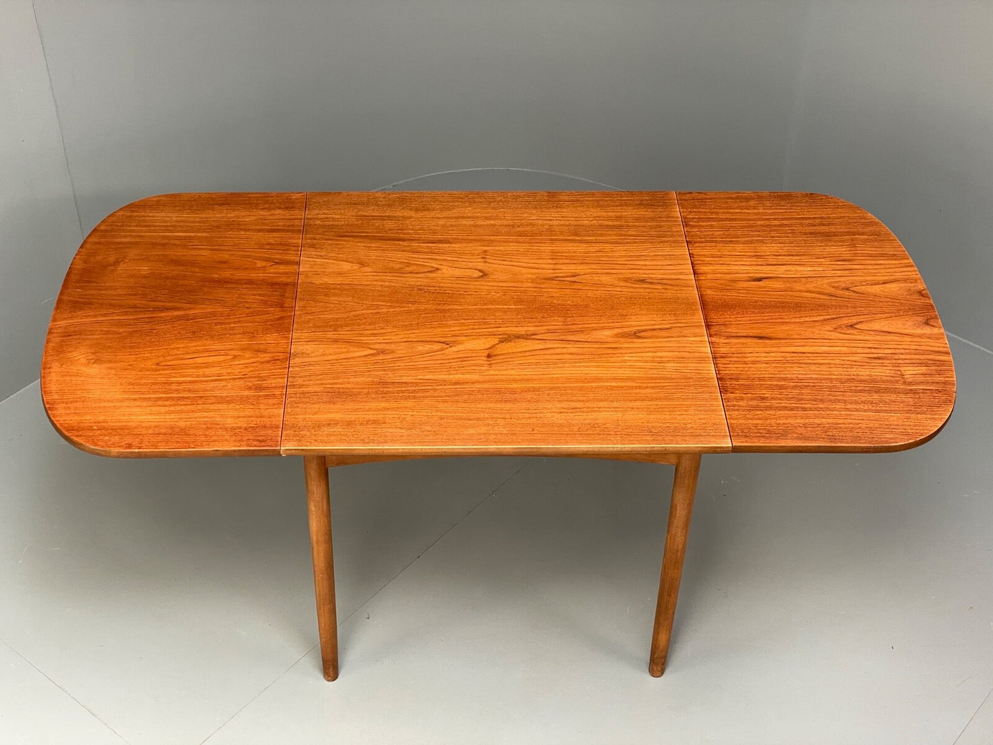 Vintage Teak Extending Dining Table Drop Leaf Beech Mid Century EB9813 MWOO - UKDK FURNITURE