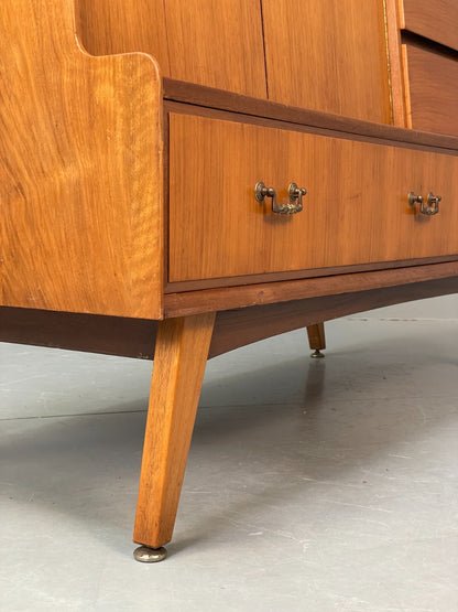 Vintage Walnut Sideboard Highboard 1960s Drawers By Wrighton EB10679 MWOO22