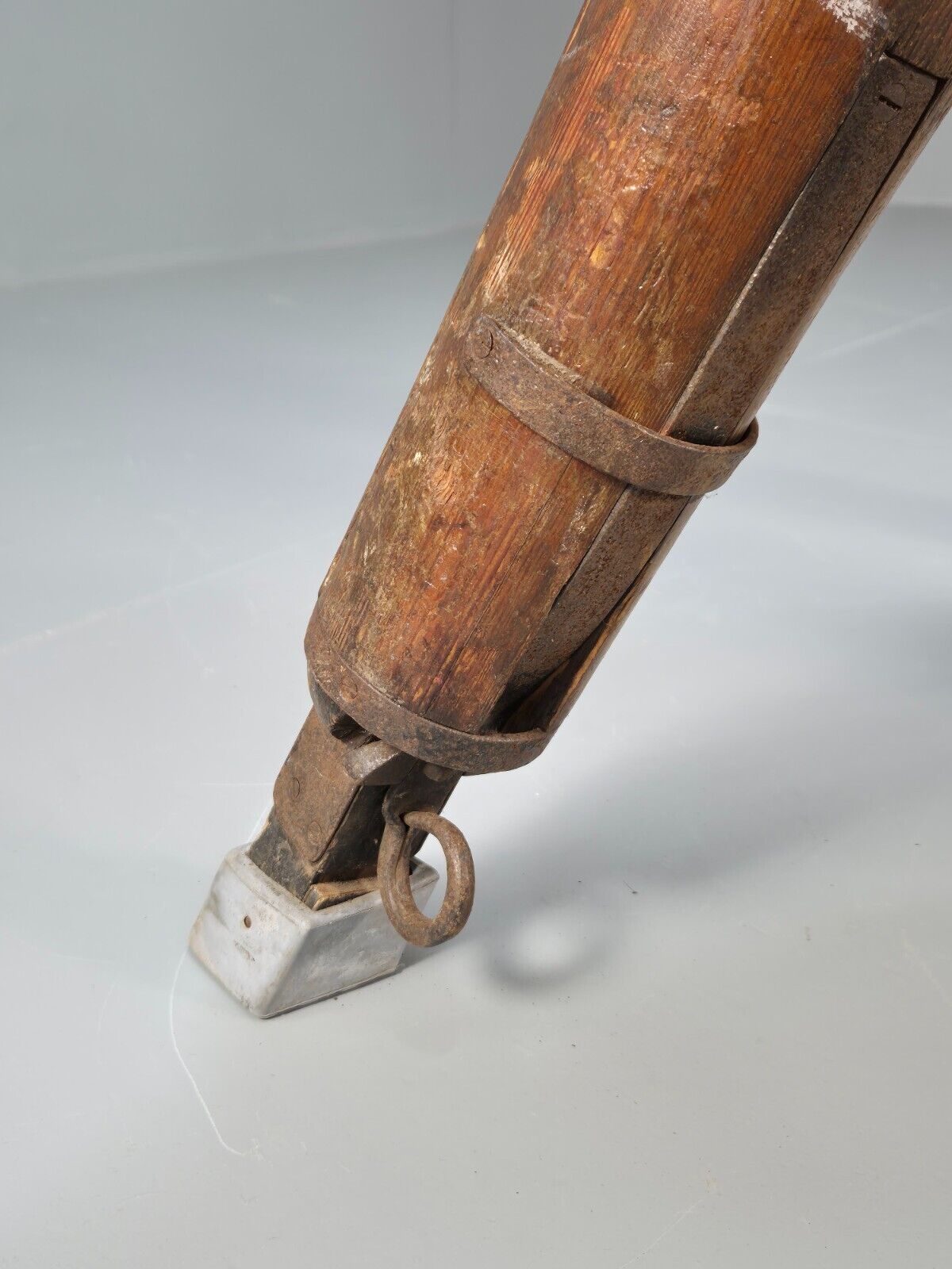 Vintage Pommel Horse 1950s Suede Pine Industrial Retro EB8863 VWOO - UKDK FURNITURE