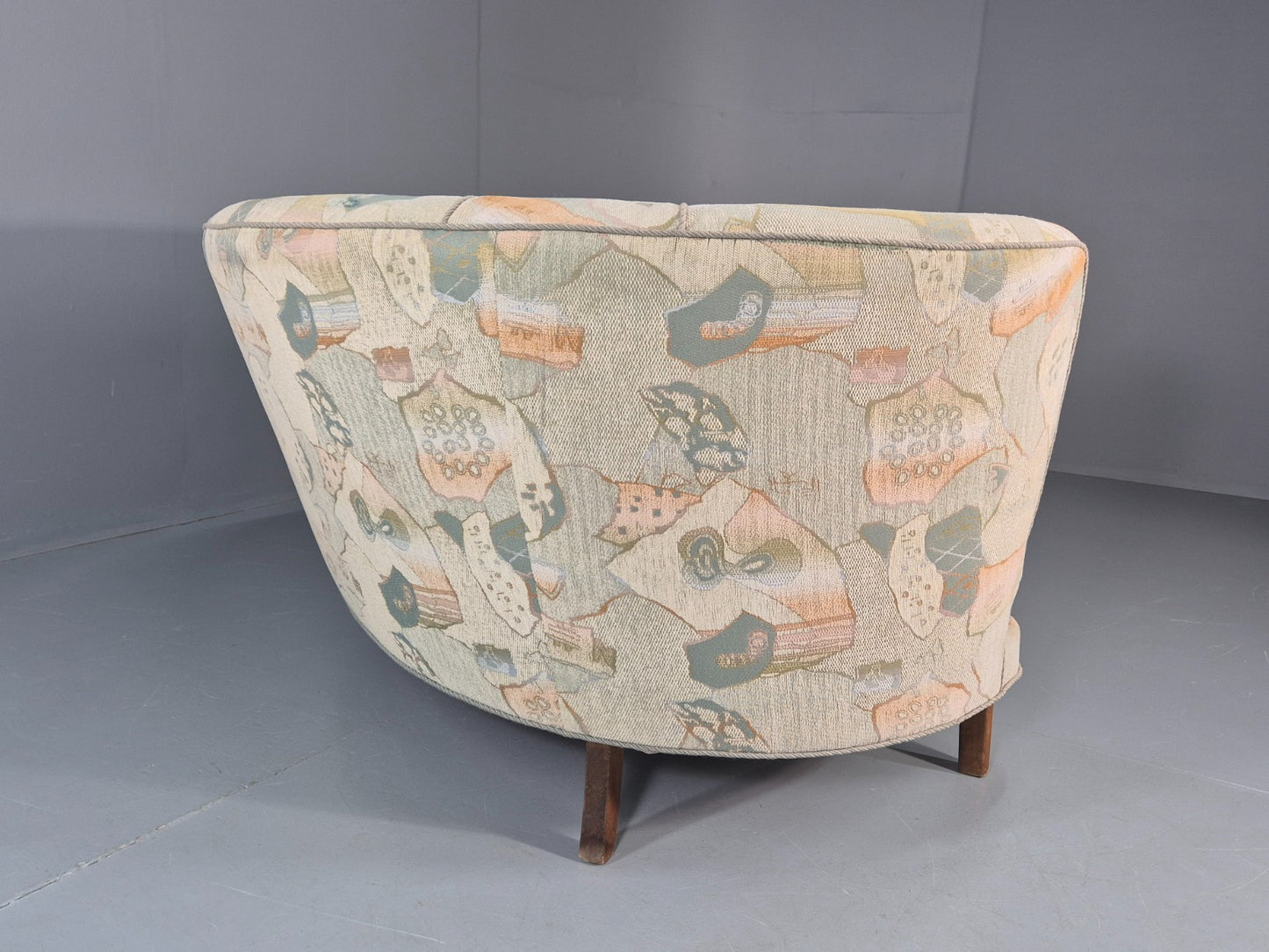 Vintage Two Seater Danish Curved Banana Sofa 1930s Art Deco Retro EB10792 M2SS15