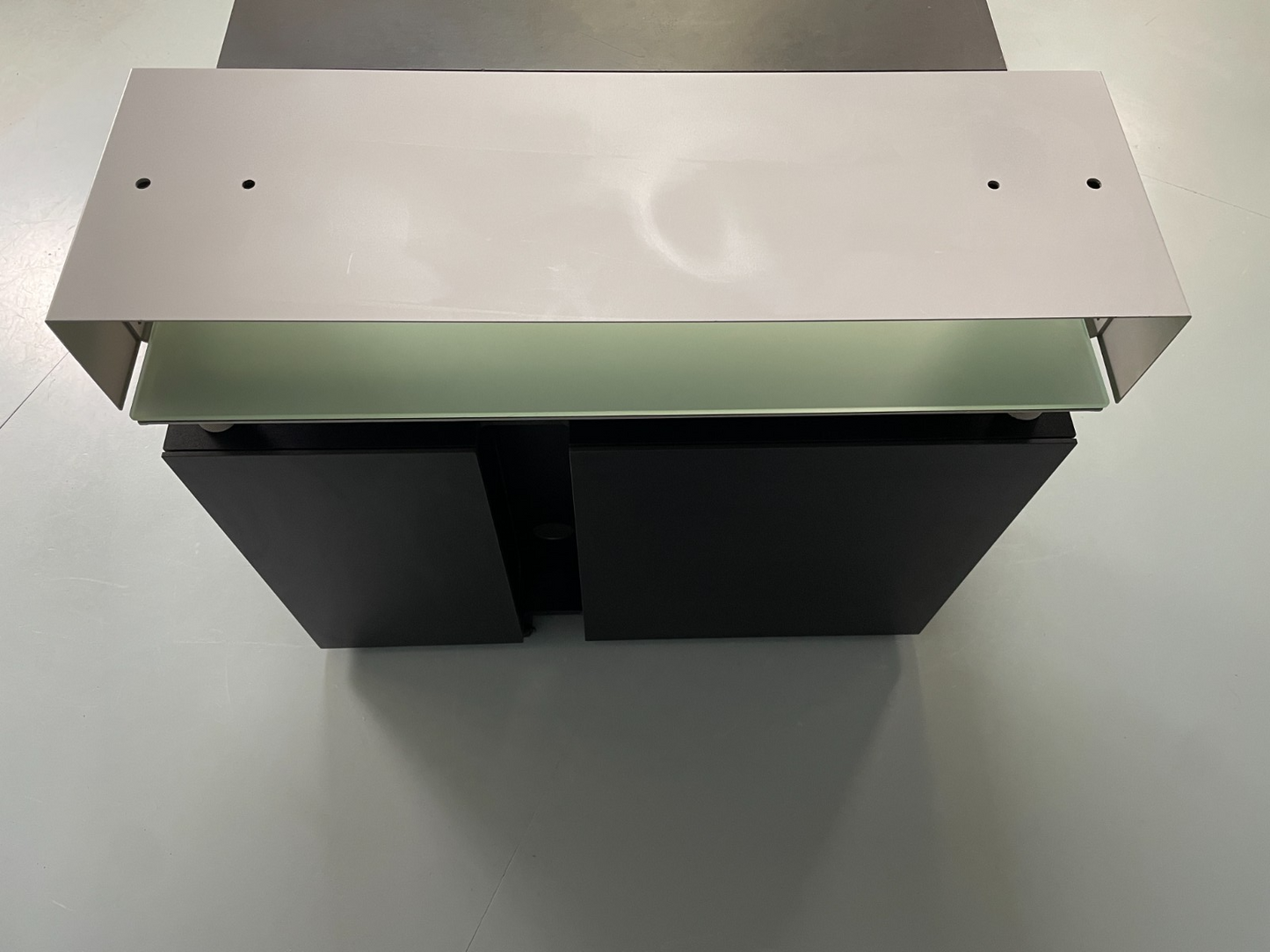 Bulo M2 Computer Desk Luc Vincent 1990s Modern Designer Glass EB11701 MWOO21