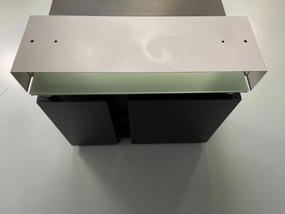 Bulo M2 Computer Desk Luc Vincent 1990s Modern Designer Glass EB11701 MWOO21