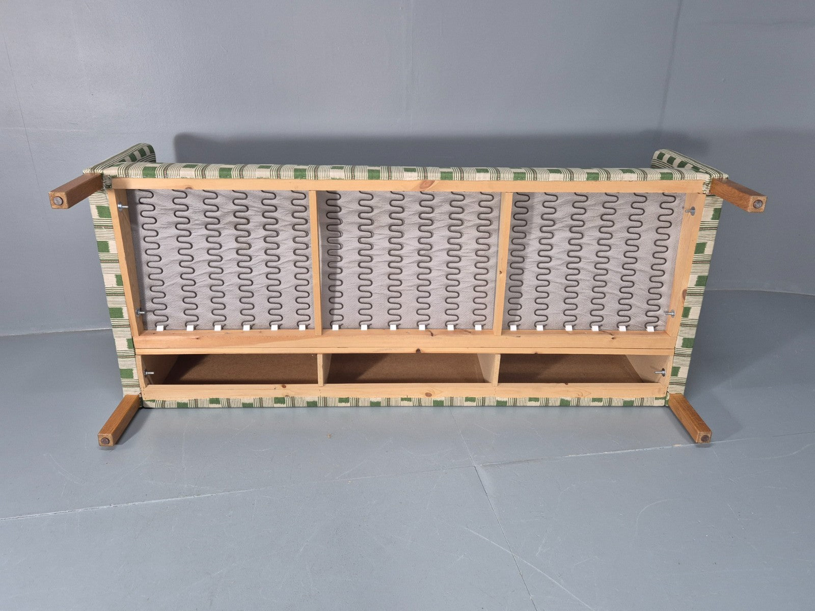 Mid Century Three Seater Sofa Danish Lost and Found Upholstery MCM EB10971 M3SS8