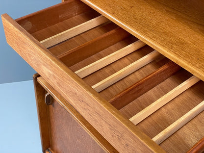 Vintage Nathan Teak Sideboard Highboard 1960s Mid Century Shelving  EB11046 MWOO7