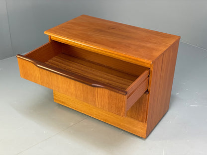 Vintage Teak Media Unit 1970s Retro Drawer EB10010 MWOO - UKDK FURNITURE