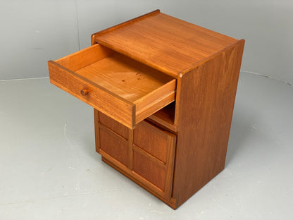 Vintage Nathan Bedside Cabinet Teak 1970s Retro Squares Design EB11557 MWOO5