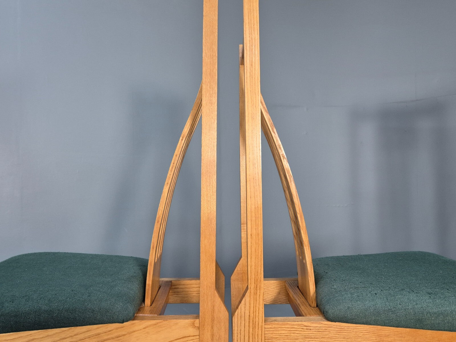 6 Vintage John Barnard Dining Chairs in Ash and Green Modern Design EB9676 MDIN - UKDK FURNITURE