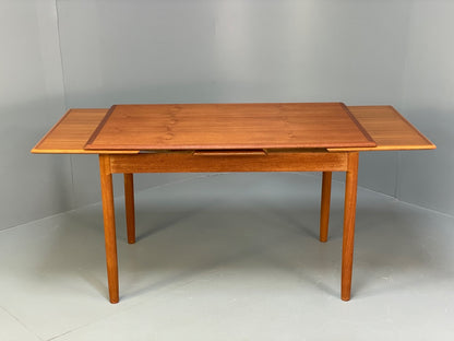 Vintage Teak Extending Dining Table Danish Design 1970s EB10001 MWOO - UKDK FURNITURE