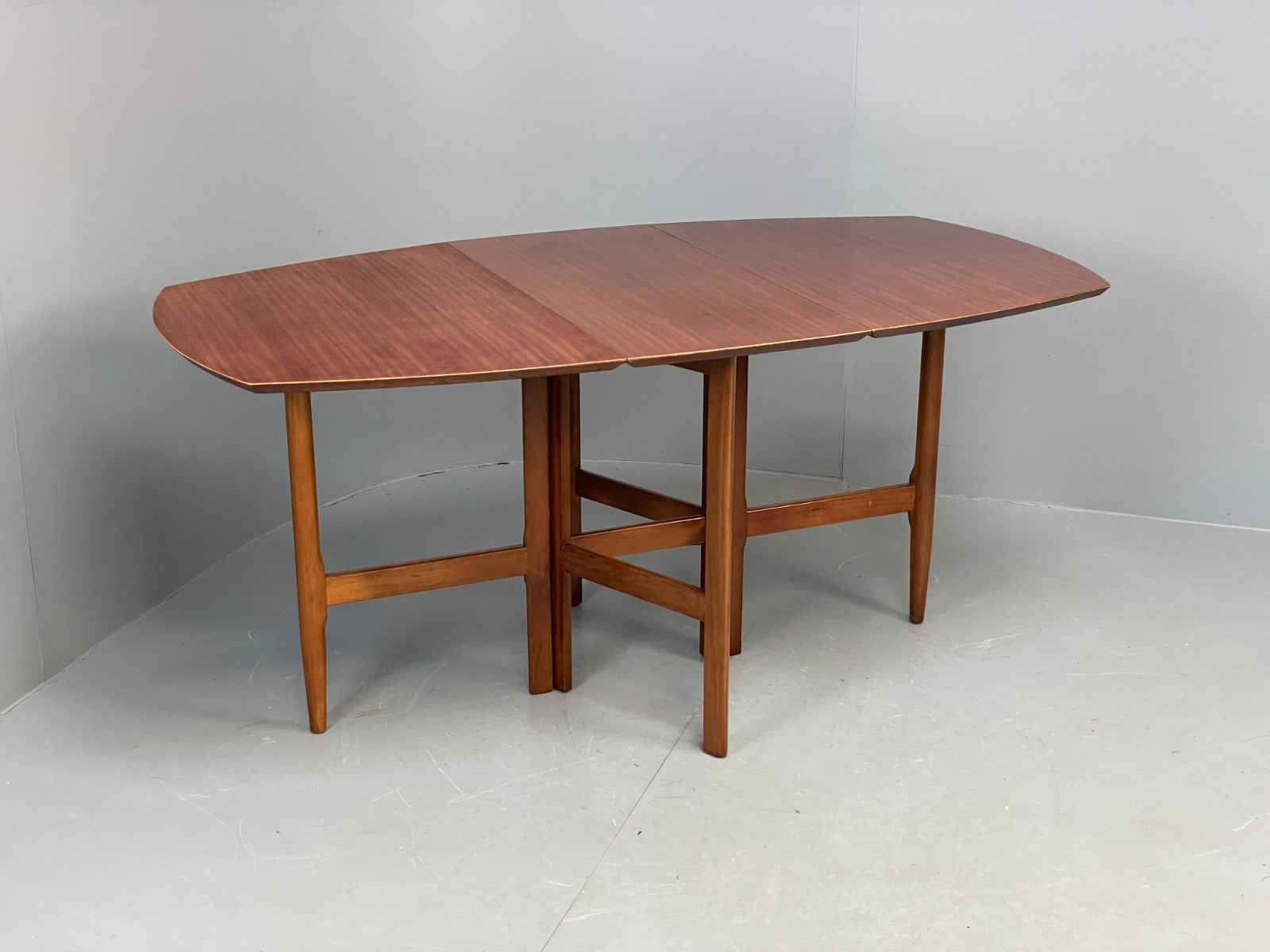 Vintage Drop Leaf Dining Table By Harris Lebus Walnut & Beech 1960s EB10675 MWOO0