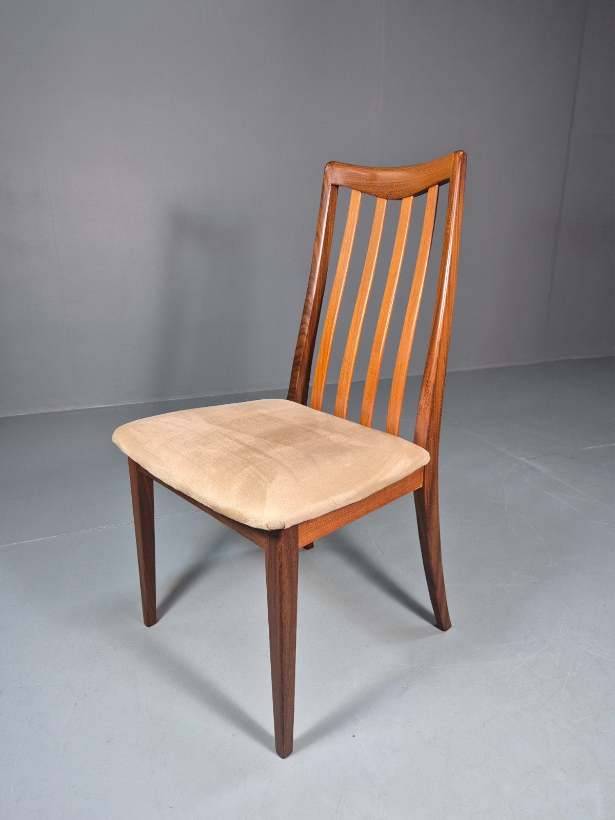 6 G Plan Fresco Lounge Chairs Teak High Back Cream SEats 1970s  EB10984 VDIN4