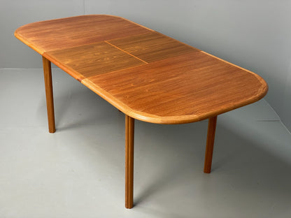 Vintage Teak Dining Table Danish Extending 1970s Ansager Møbler EB11551 MWOO7