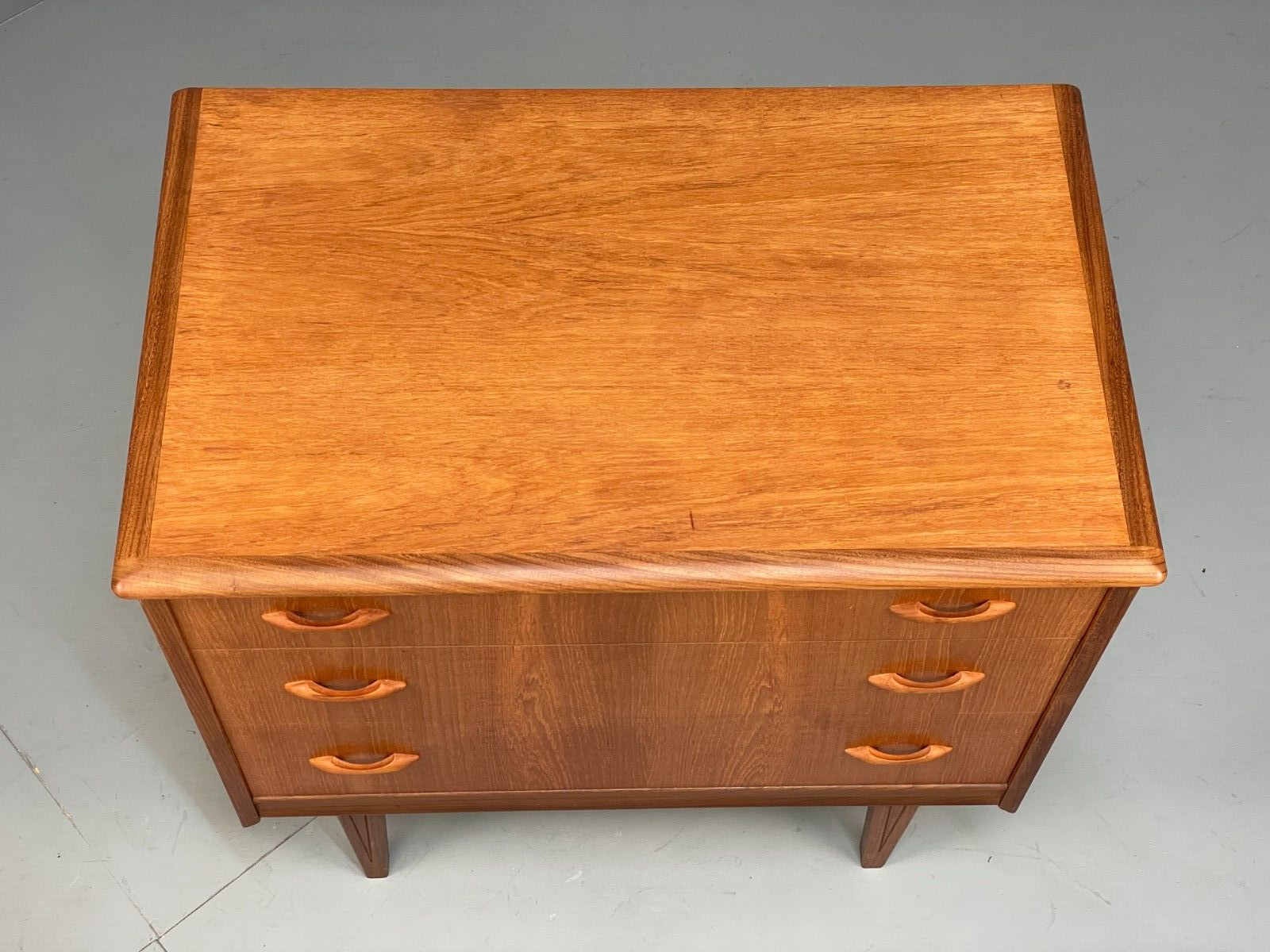 Vintage Teak Chest Of Drawers Compact Mid Century Design Storage EB9414 MWOO - UKDK FURNITURE