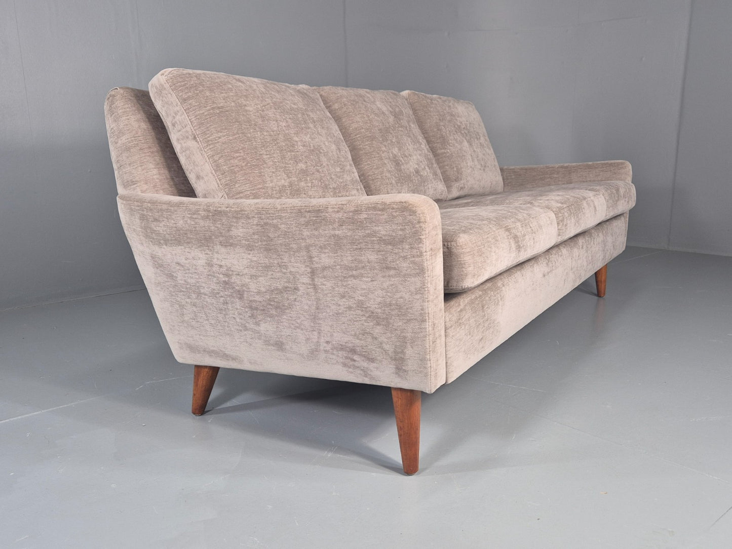 Vintage Danish 3 Seat Settee Mid Century 1960s New Upholstery EB11820 M3SS12