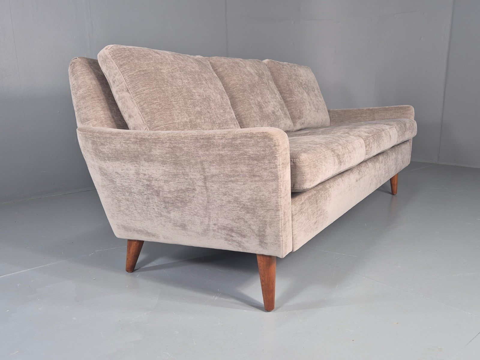 Vintage Danish 3 Seat Settee Mid Century 1960s New Upholstery EB11820 M3SS12