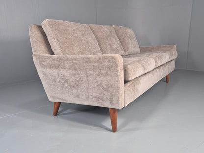 Vintage Danish 3 Seat Settee Mid Century 1960s New Upholstery EB11820 M3SS12