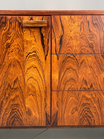 Vintage Danish Sideboard 1970s Mid Century Style Shelving Drawers EB8828 MWOO20