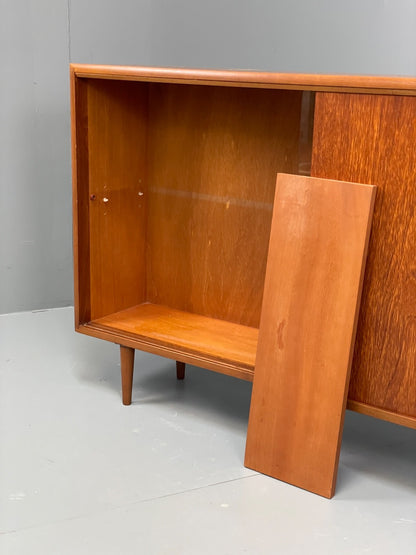 Vintage Teak Glazed Bookcase By H.Gibbs 1960s Shelving Retro  EB10968 MWOO12