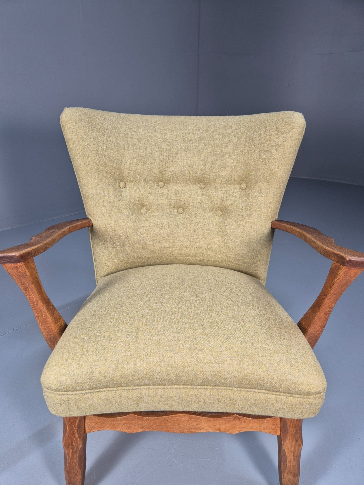 Vintage Danish Lounge Chair Kjaernulf Style New Upholstery  1970s EB6439 MNOR13