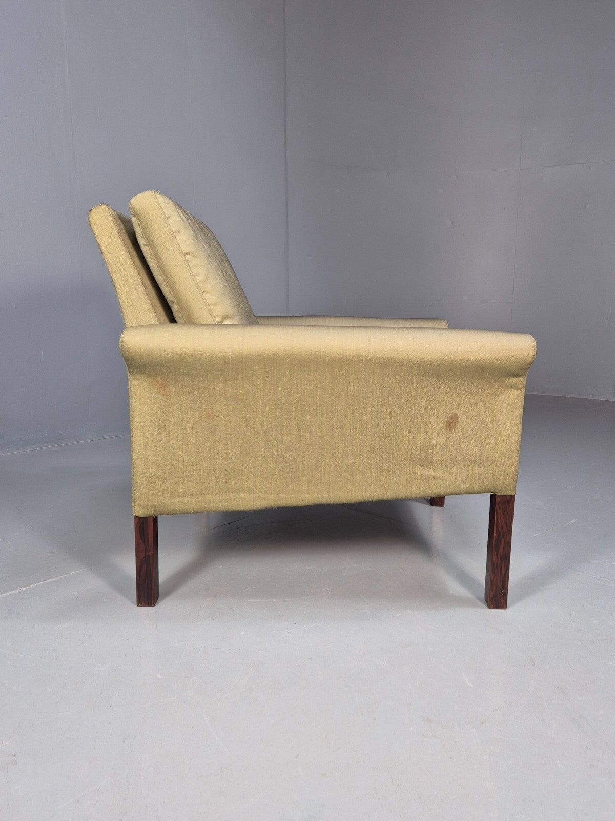 Vintage Danish Lounge Chair Cotton 1960s Retro MCM EB3166 MNOR10