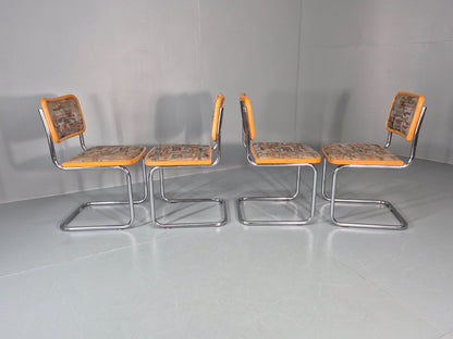 4 Cesca Dining Chairs Marcel Breuer Bauhaus Classic 1980s Retro EB11252 VDIN12