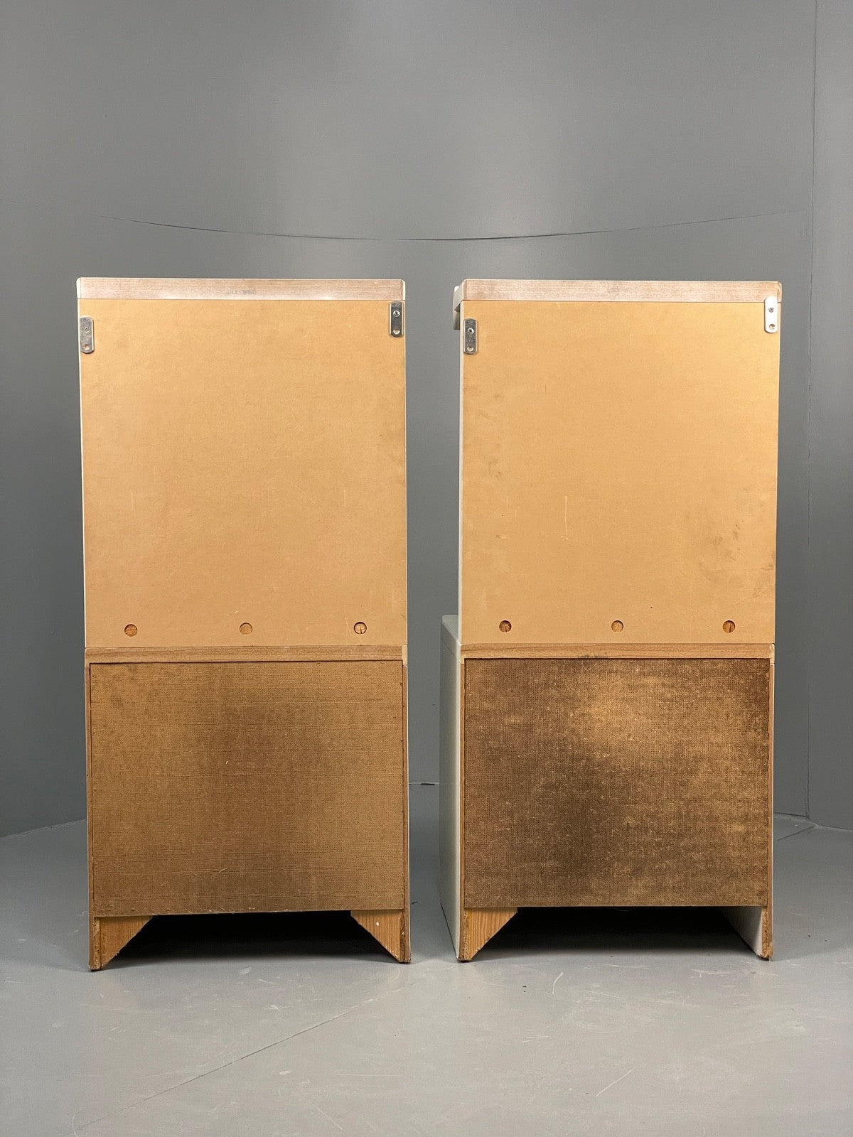 Vintage White Bedside Cabinets Pair By Hulsta Germany Retro 1980s EB11045 MWOO17