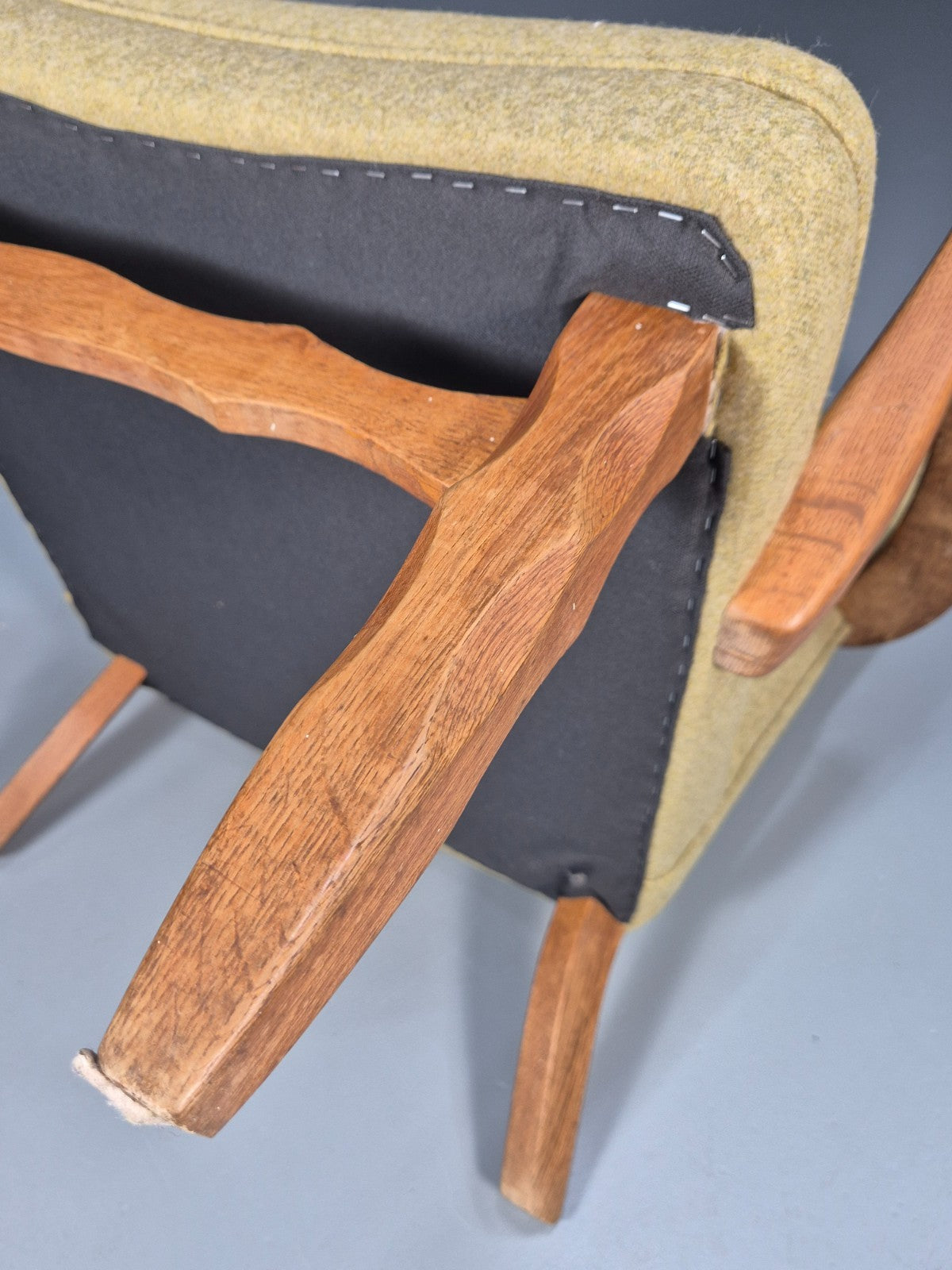 Vintage Danish Lounge Chair Kjaernulf Style New Upholstery  1970s EB6439 MNOR12