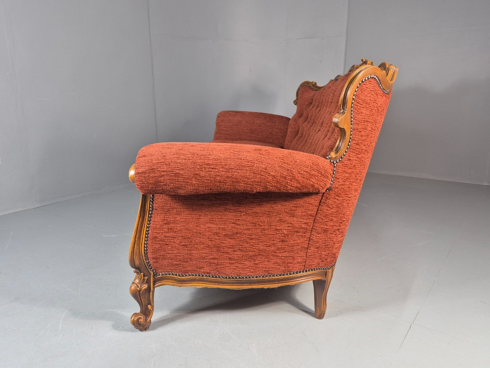 Vintage French Rococo Style Sofa 1970s Reproduction Quality  EB11661 V3SS18