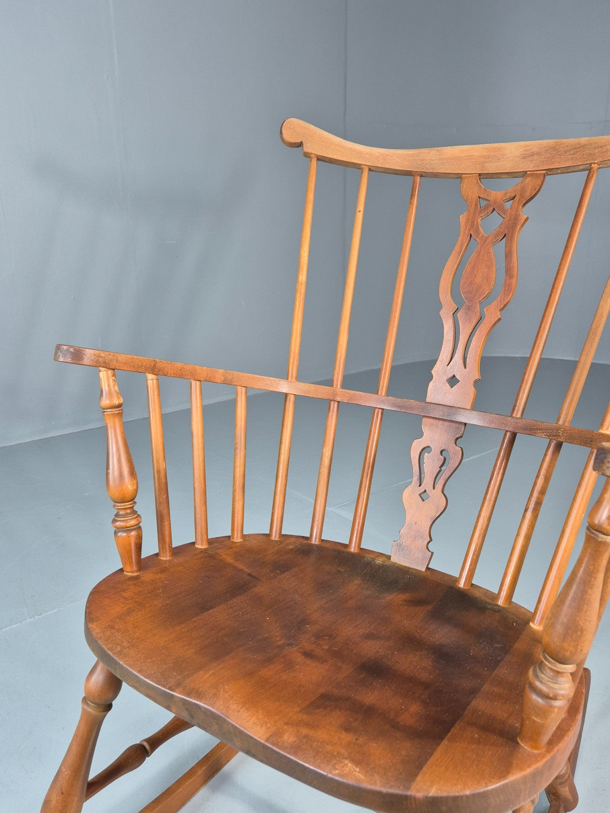 Vintage Rocking Chair Danish Windsor in Beech 1930s EB10760 VWOO14