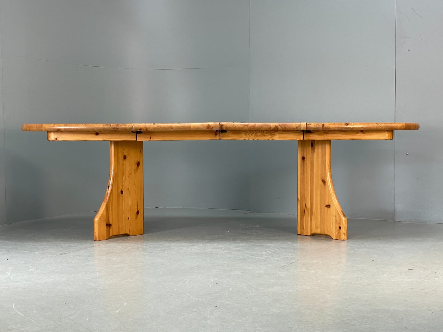 Chunky Pine Dining Table Extending Vintage Danish Retro 1990s EB10858 MWOO15