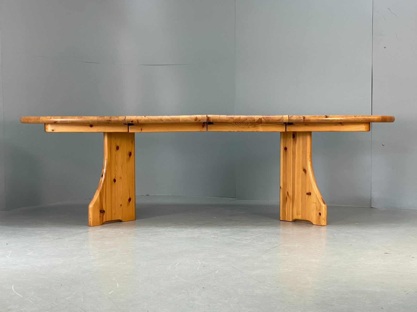 Chunky Pine Dining Table Extending Vintage Danish Retro 1990s EB10858 MWOO15