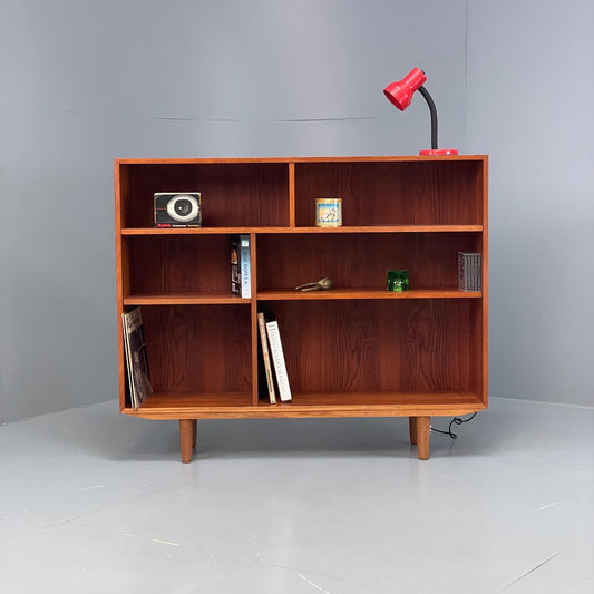 Vintage 1970s Teak Bookcase Record Storage Danish Mid Century EB11806 MWOO1