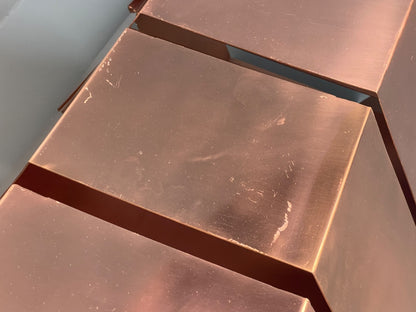 Hexagonal Wall Shelving Rose Gold Modern Metal EB10592 MWOO11