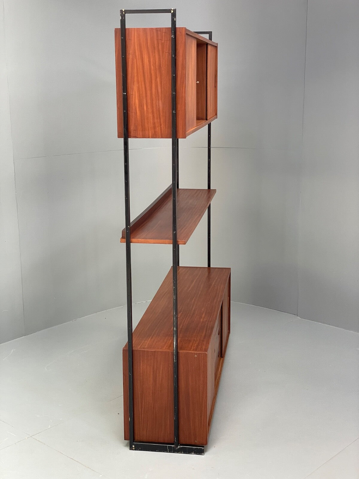 Vintage Modular Teak Wall Unit By Interflex 1960s Retro Drawers EB9822 MWOO - UKDK FURNITURE