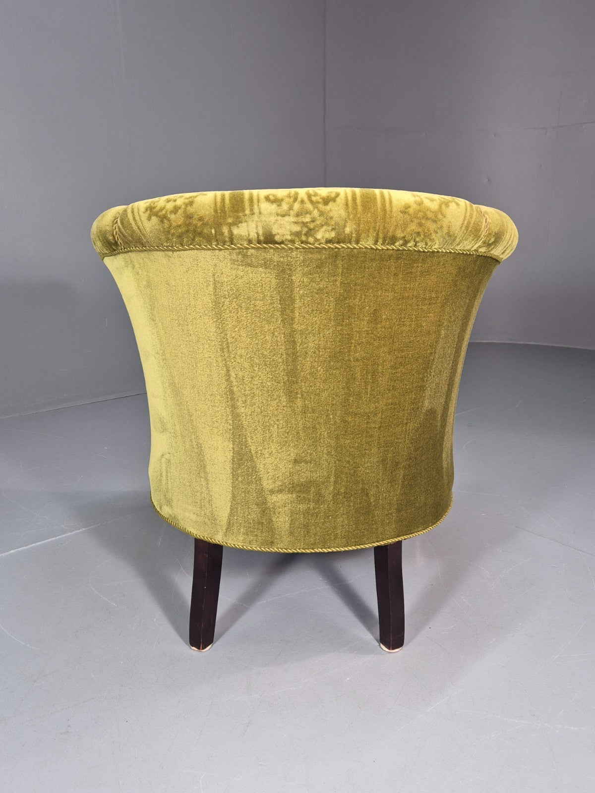 Vintage Art Deco Danish Tub Chair Green Moquette 1940s  EB10775 VCLO11