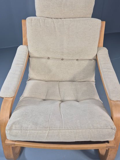 Vintage Danish Bentwood Lounge Chair Cantilever Design 1970s Retro EB11373 MBEN16