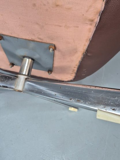 Vintage Bucket Swivel Chair 1970s Sweden Retro Mid Century Vinyl EB11118 MSWI11