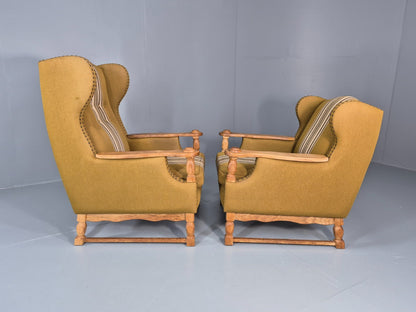 Kjaernulf Style high and Low Back Lounge Chairs 1970s Denmark Retro EB11310 MNOR21