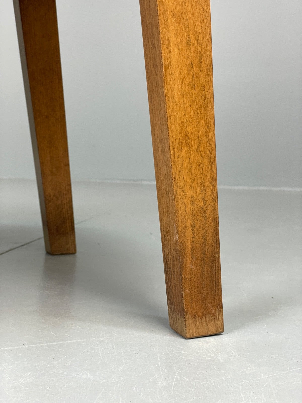 Vintage 1940s Side Table Walnut Top Folding Legs Eastern European EB11243 MWOO6