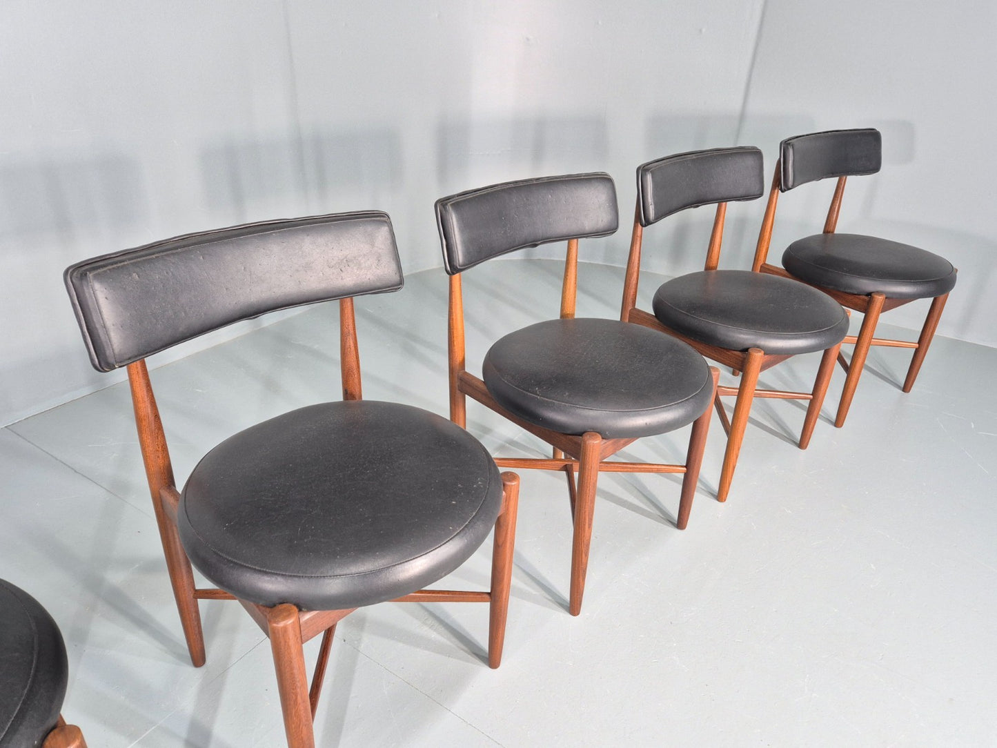 6 Vintage G Plan Circle Chairs 1970s Retro Mid Century Design Teak  EB11890 MDIN3