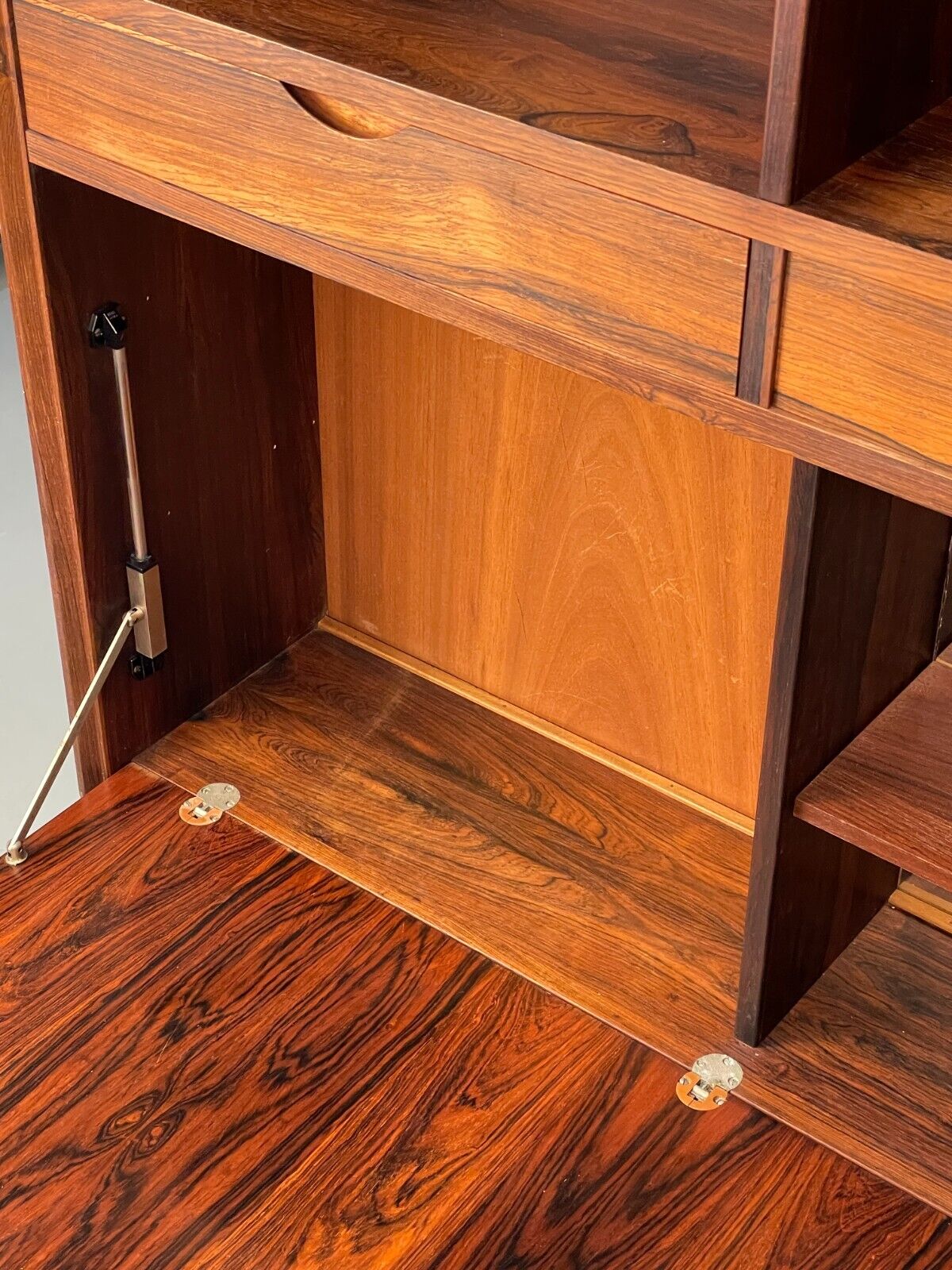 Vintage Danish Midcentury Drop Door Cocktail Cabinet Storage Unit EB8410 MWOO - UKDK FURNITURE