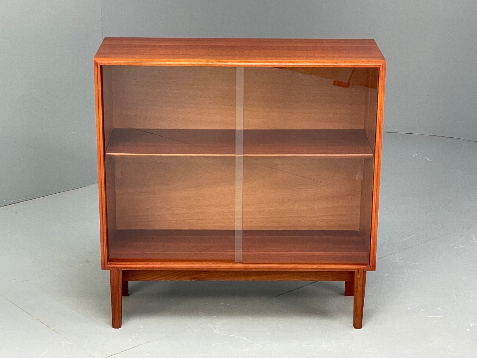 Vintage Teak Glazed Bookcase By Beaver & Tapley EB9503 MWOO - UKDK FURNITURE