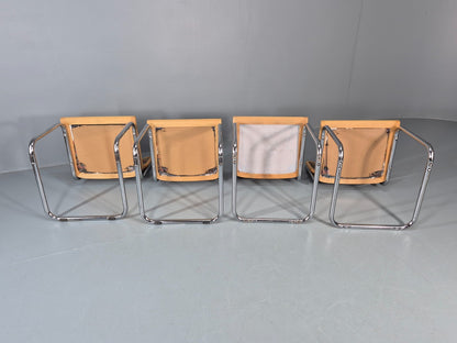4 Cesca Dining Chairs Marcel Breuer Bauhaus Classic 1980s Retro EB11210 VDIN10